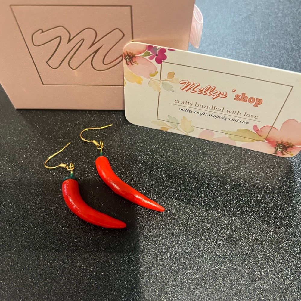 Poblano Chili earrings